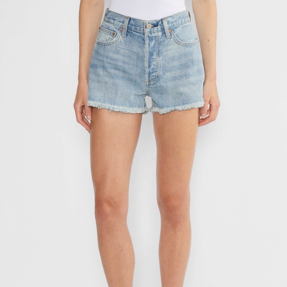 Aritizia Denim Forum The Ex-Boyfriend Hi-Rise Denim Short in 7 Yrs Bleu Taboo